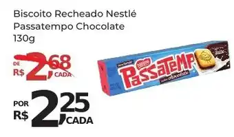 Super Luna Biscoito Recheado Nestlé Passatempo Chocolate 130g oferta