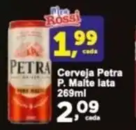 Rossi Supermercado Cerveja Petra P. Malte lata 269ml oferta