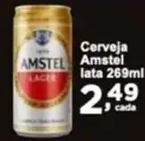 Rossi Supermercado Cerveja Amstel lata 269ml oferta