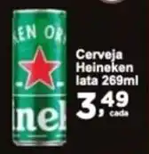 Rossi Supermercado Cerveja Heineken lata 269ml oferta