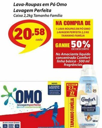 Detergente em pó omo 2.2 kg