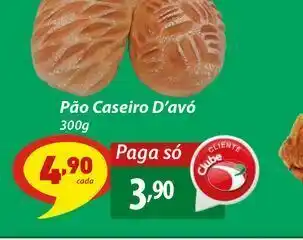 D'avó Supermercado Pão caseiro 300 gr oferta
