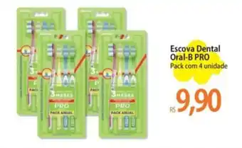 Atacadão Escova Dental Oral-B PRO Pack com 4 unidade oferta
