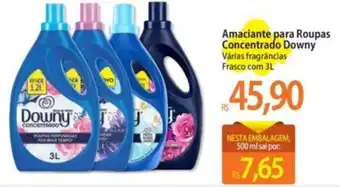 Atacadão Amaciante para Roupas Concentrado Downy Várias fragrâncias Frasco com 3L oferta
