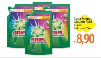 Atacadão Lava Roupas Líquido Ariel Clássico Refil com 700ml oferta