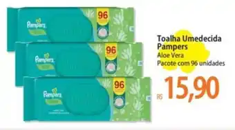Atacadão Toalha Umedecida Pampers Aloe Vera Pacote com 96 unidades oferta