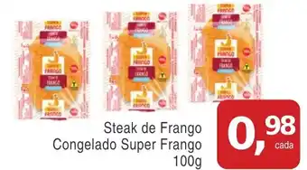 Steak de Frango Congelado Super Frango 100g