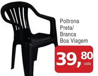 Poltrona Preta/ Branca Boa Viagem