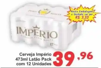 Rede Super Compras Cerveja Império 473ml Latão Pack com 12 Unidades oferta