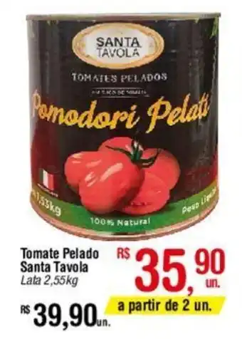 Fort Atacadista Tomate Pelado Santa Tavola Lata 2,55kg oferta
