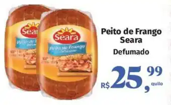 Supermercados Mateus Peito de Frango Seara Defumado oferta