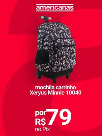 mochila carrinho Xeryus Minnie 10040