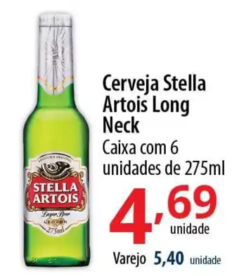 Akki Atacadista Cerveja Stella Artois Long Neck Caixa com 6 unidades de 275ml oferta