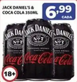 Supermercados Tiaozinho JACK DANIEL'S & COCA COLA 350ML oferta
