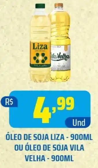 Tatico ÓLEO DE SOJA LIZA - 900ML OU ÓLEO DE SOJA VILA VELHA - 900ML oferta