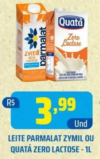 Tatico LEITE PARMALAT ZYMIL OU QUATÁ ZERO LACTOSE - 1L oferta