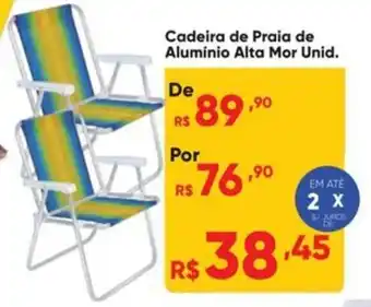 Atacado Vem Cadeira de Praia de Alumínio Alta Mor Unid. oferta