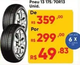 Atacado Vem Pneu 13 175/70R13 Unid. oferta