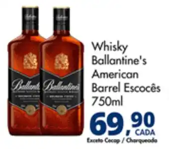 Delta Supermercados Whisky Ballantine's American Barrel Escocês 750ml oferta