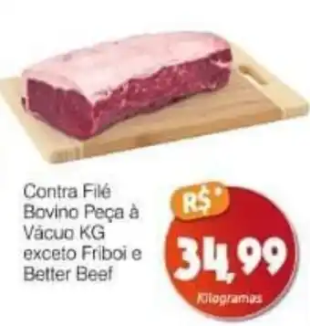 Supermercado Bem Barato Contra Filé Bovino Peça à Vácuo KG oferta