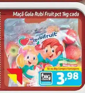 Supermercados Big Compra Maçã Gala Rubi Fruit Pct Cada 1kg oferta