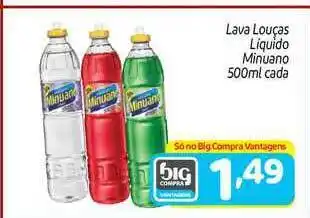 Lava Louças Líquido Minuano 500ml