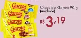 Supermercados Imperatriz Chocolate Garoto 90g oferta
