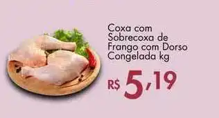 Supermercados Imperatriz Coxa Com Sobrecoxa De Frango Com Dorso Congelada 1kg oferta