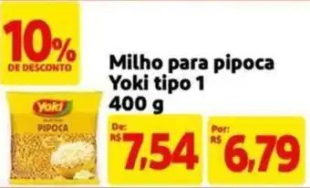 Milho para pipoca Yoki tipo 1 400g
