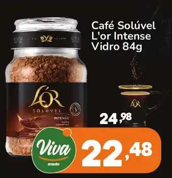 Enxuto Café Solúvel L'or Intense Vidro 84g oferta