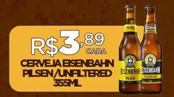 DB Supermercados CERVEJA EISENBAHN PILSEN/UNFLTERED 355ML oferta