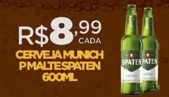DB Supermercados CERVEJA MUNICH P MALTE SPATEN 600ML oferta
