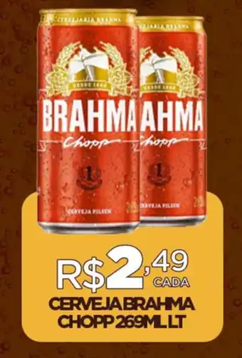 DB Supermercados CERVEJA BRAHMA CHOPP 269ML LT oferta