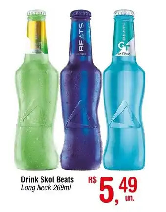 Fort Atacadista Drink Skol Beats Long Neck 269ml oferta