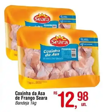 Fort Atacadista Coxinha da Asa de Frango Seara Bandeja 1kg oferta