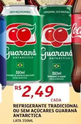 Assaí Atacadista REFRIGERANTE TRADICIONAL OU SEM AÇÚCARES GUARANÁ ANTARCTICA LATA 350ML oferta