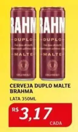 Assaí Atacadista CERVEJA DUPLO MALTE BRAHMA LATA 350ML oferta