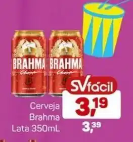 Supermercados São Vicente Cerveja Brahma Lata 350mL oferta