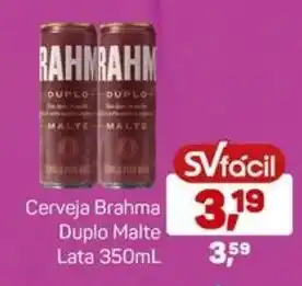 Supermercados São Vicente Cerveja Brahma Duplo Malte Lata 350mL oferta