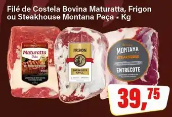 Rede Supermarket Filé de Costela Bovina Maturatta, Frigon ou Steakhouse Montana Peça ▪ Kg oferta