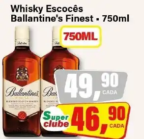 Rede Supermarket Whisky Escocês Ballantine's Finest 750ml oferta