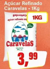 Açúcar Refinado Caravelas - 1Kg