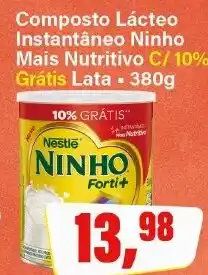 Rede Supermarket Composto Lácteo Instantâneo Ninho Mais Nutritivo C/ 10% Grátis Lata 380g oferta