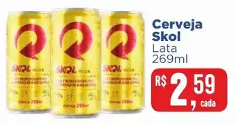 Supermercados Mateus Cerveja Skol Lata 269ml oferta