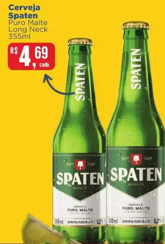 Supermercados Mateus Cerveja Spaten Puro Malte Long Neck 355ml oferta