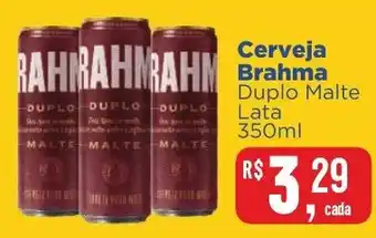 Supermercados Mateus Cerveja Brahma Duplo Malte Lata 350ml oferta