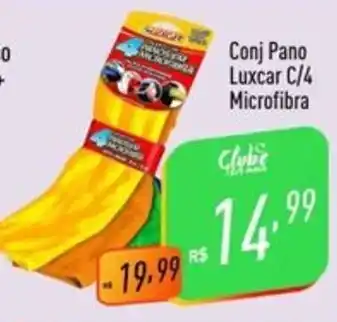 Supermercados Pague Menos Conj Pano Luxcar C/4 Microfibra oferta