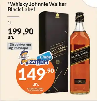 Comercial Zaffari Whisky Johnnie Walker Black Label 1L oferta