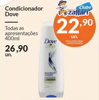 Comercial Zaffari Condicionador Dove 400ml oferta