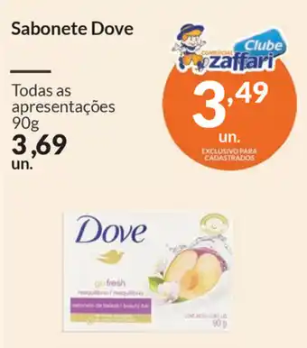 Comercial Zaffari Sabonete Dove 90g oferta